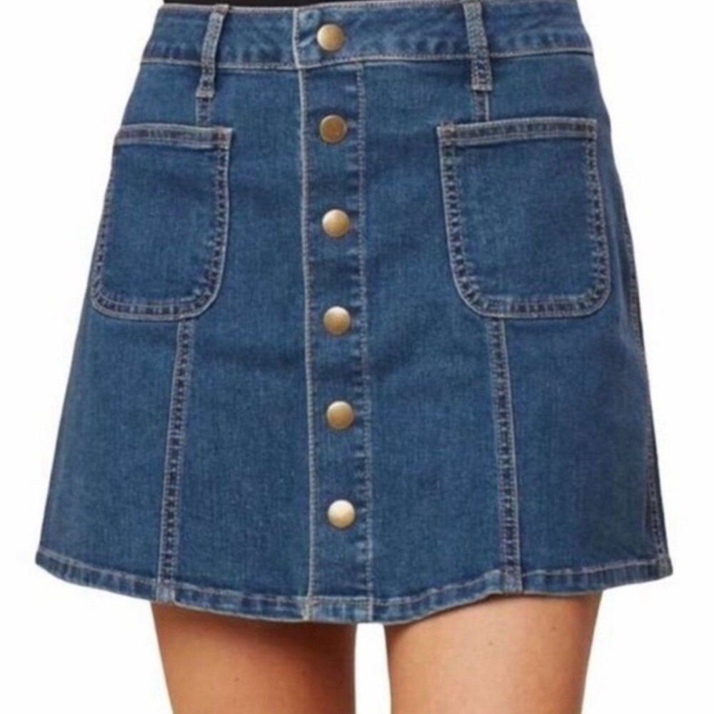 Altar’d State Jean Skirt